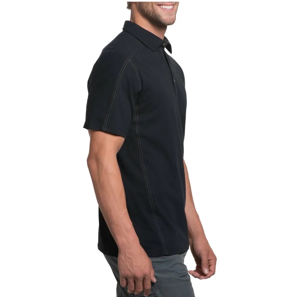 Kuhl Wayfarer Organic Cotton Polo Shirt Black Size Large - Picture 3 of 11